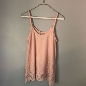 flowy lace tank